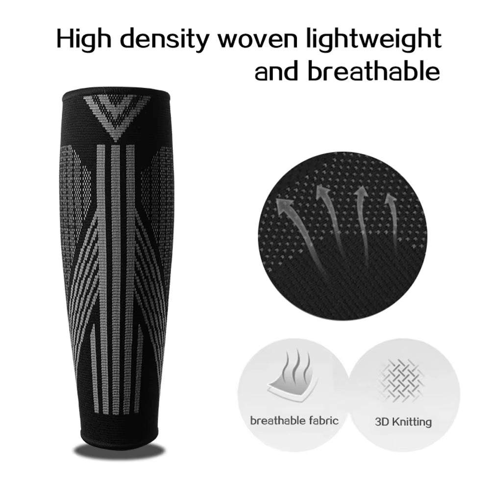 1Pair Calf Compression Sleeves for Men & Women -Footless Compression Socks Support for Varicose Veins,Nursing, Pregnancy,Running