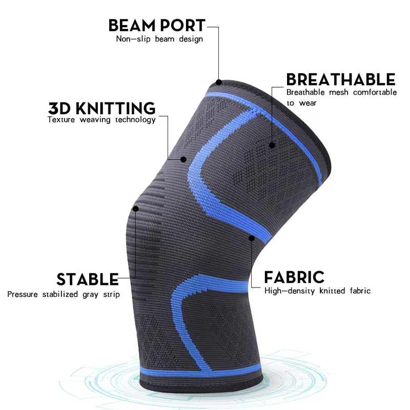Knee Protective Sleeves Elastic Nylon Knee Support for Gym Fitness Cycling Sports Men and Women Knee Brace
