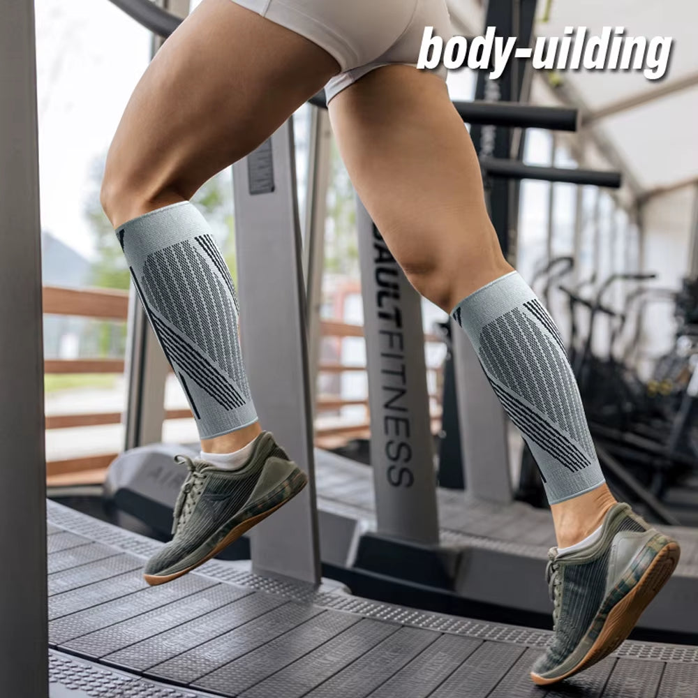 1Pair Calf Compression Sleeves for Men & Women -Footless Compression Socks Support for Varicose Veins,Nursing, Pregnancy,Running