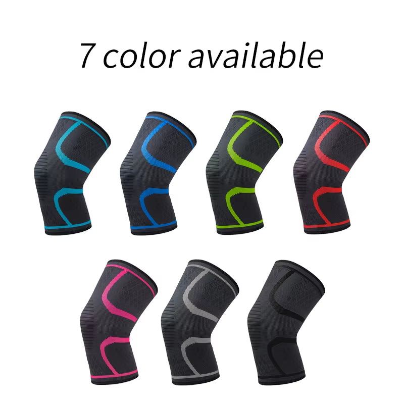 Knee Protective Sleeves Elastic Nylon Knee Support for Gym Fitness Cycling Sports Men and Women Knee Brace