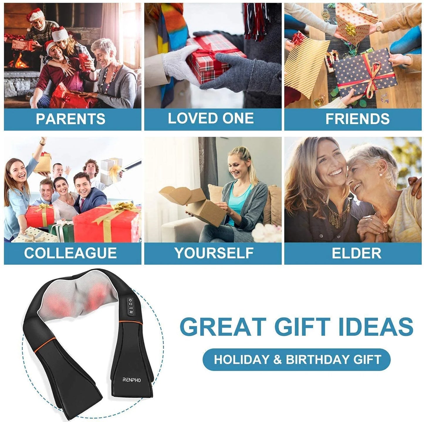 ComfortAura™ Deep Tissue Neck & Shoulder Massager