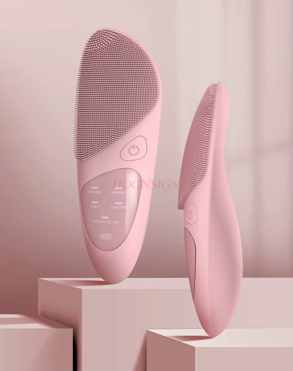 Pore Cleaning Soft Bristle Brush, Electric Beauty Silicone Cleanser, Facial Cleanser